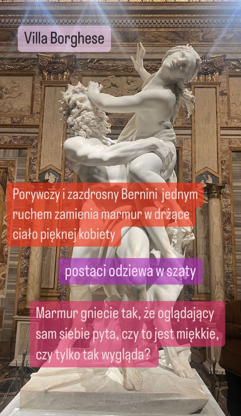 Magdalena Ogórek relacjonuje zwiedzanie Rzymu 