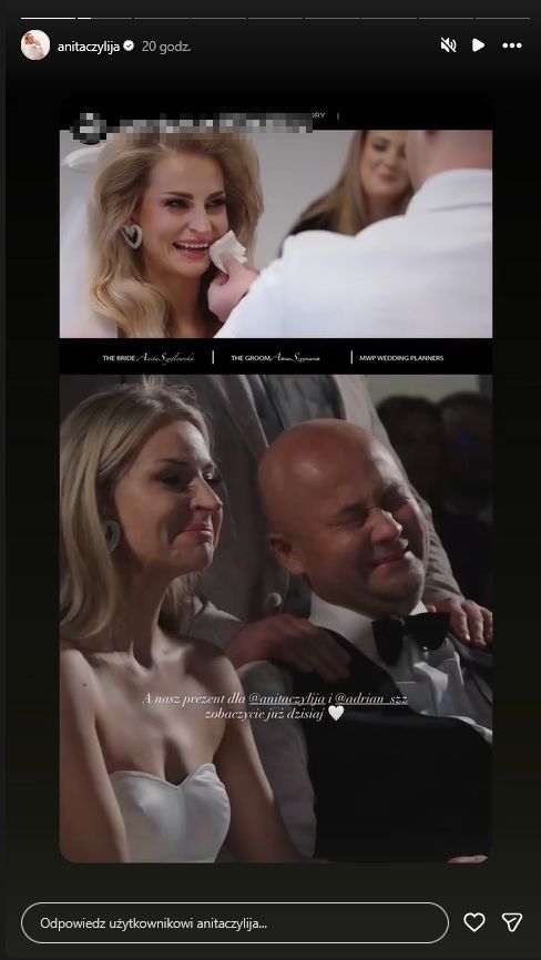 Tak wyglądał ślub Anity Szydłowskiej i Adriana Szymaniaka
