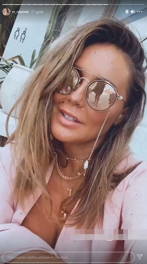 Małgorzata Rozenek reklamuje kamienie w Tulum