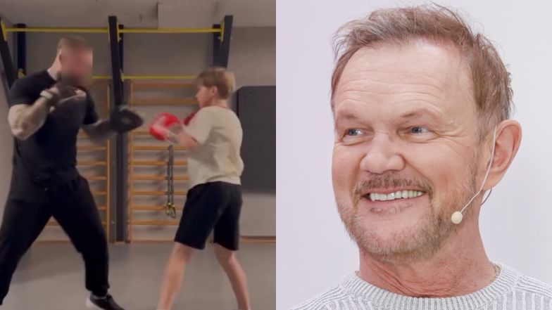 Cezary Pazura pochwalił się synem