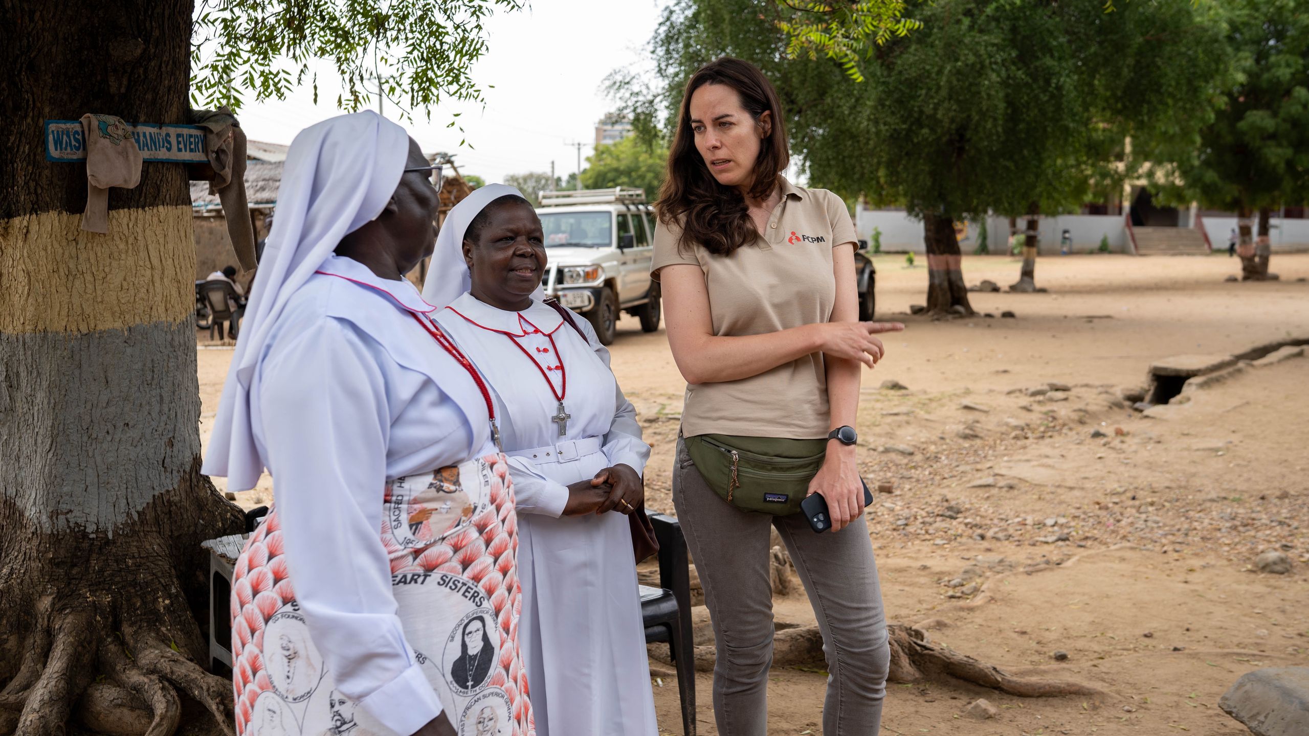 Aleksandra Mizerska podczas pobytu w Sudanie Południowym