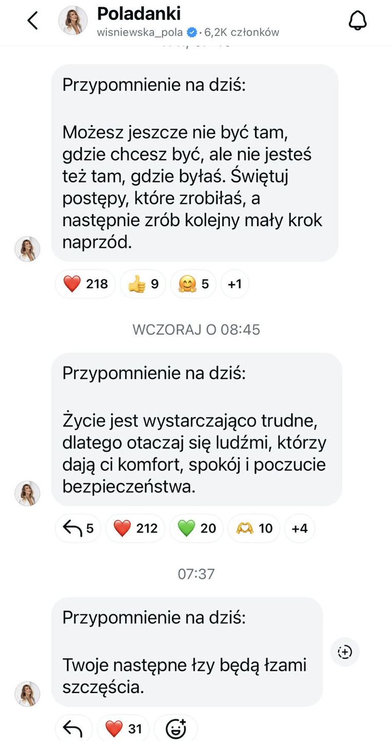 Wymowny wpis Poli Wiśniewskiej dzień po ogłoszeniu rozstania