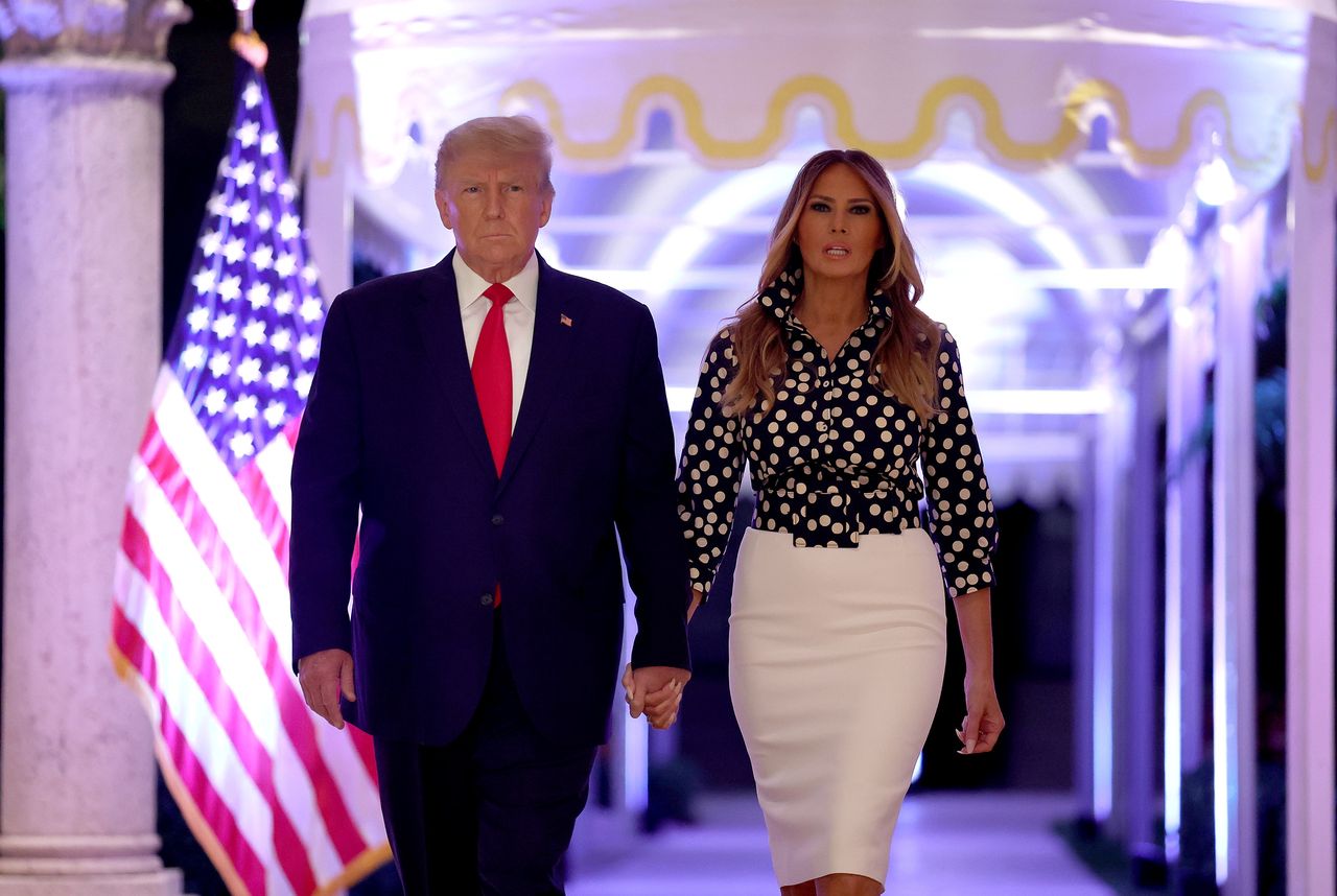 Melania Donald Trump and Donald Trump