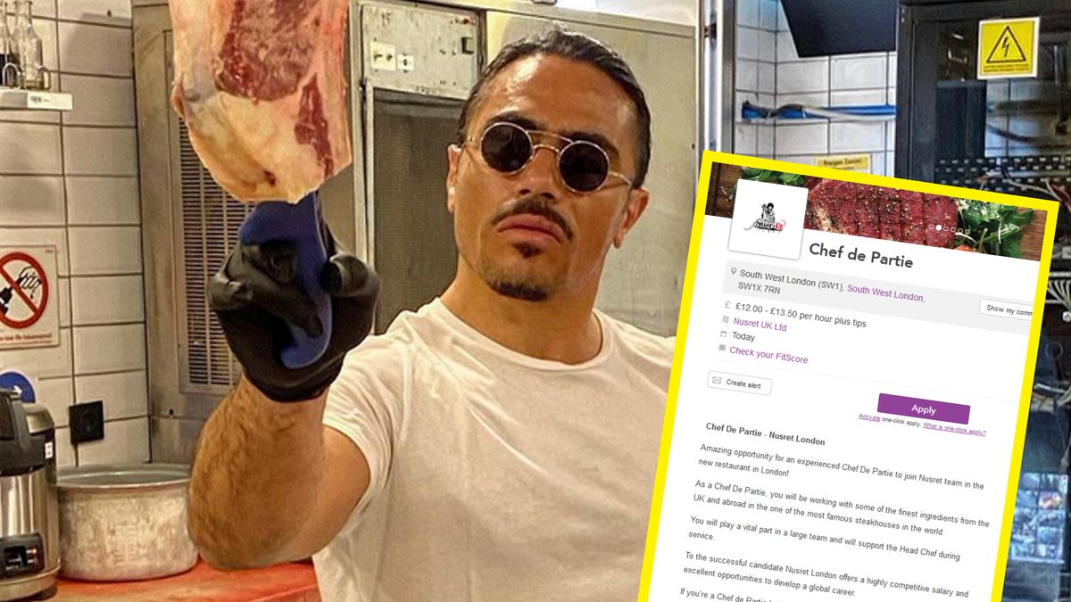 Salt Bae szuka pracowników do swojej restauracji.