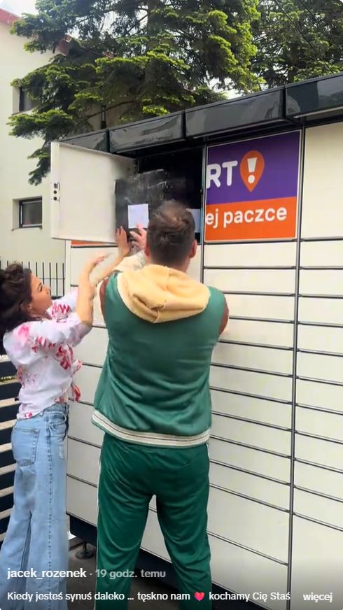 Jacek Rozenek wysyła synowi "trochę domu i dużo serca"