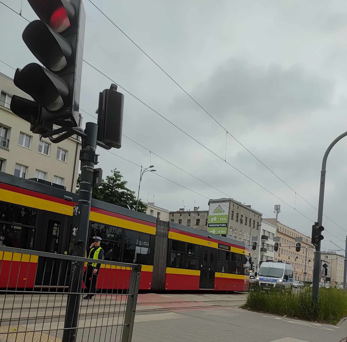 Wypadek w Łodzi