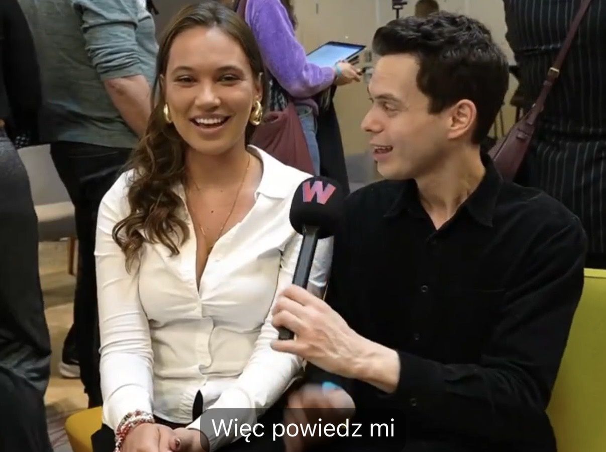 Alicja Szemplińska podczas rozmowy 