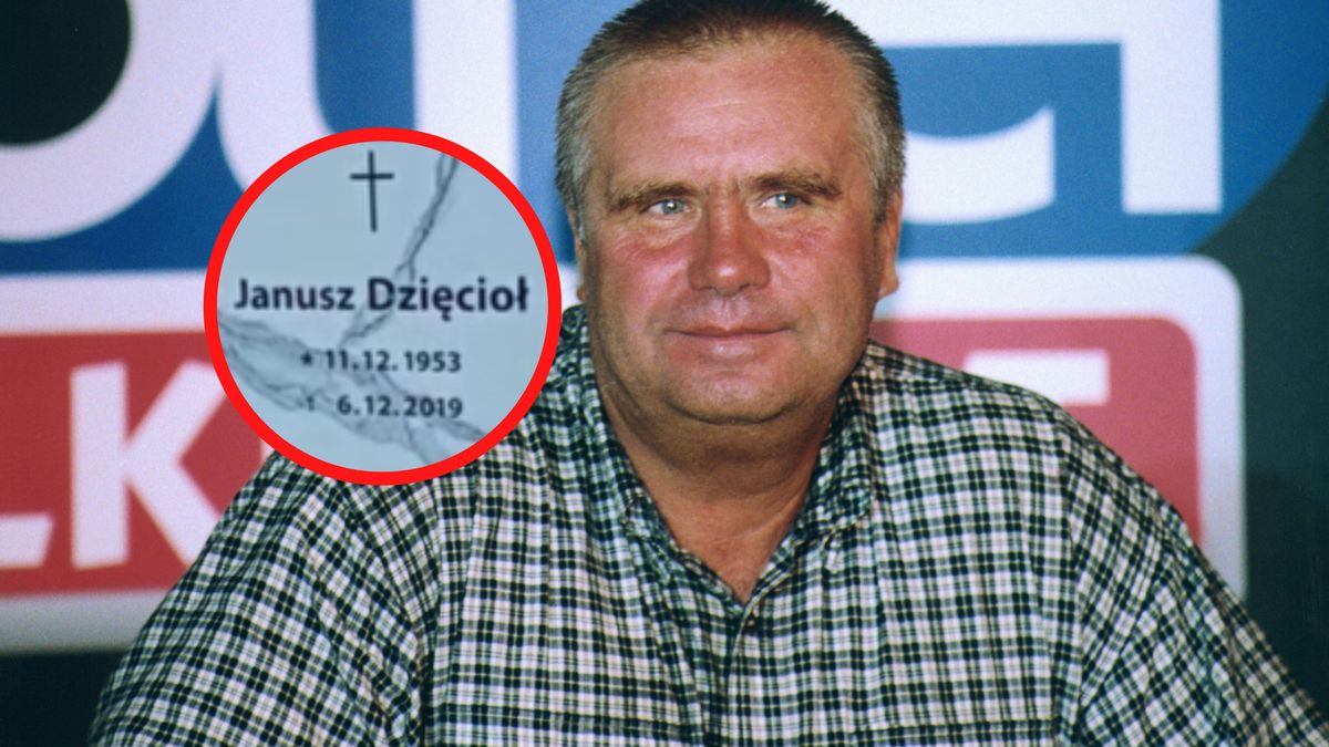Pokazał, jak wygląda grób Janusza Dzięcioła.