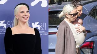 Lady Gaga pokazała się na PIERWSZYM SPACERZE z dzieckiem. Macierzyństwo jej służy? (ZDJĘCIA)