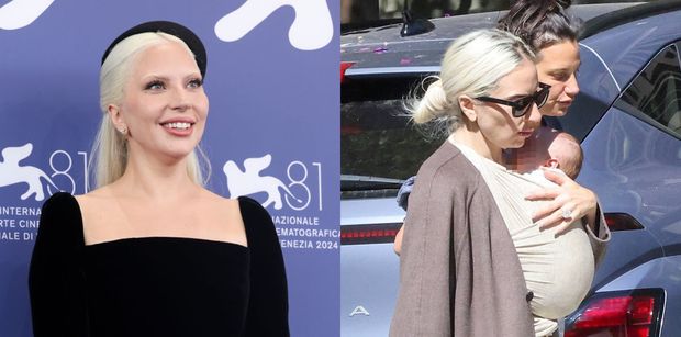 Lady Gaga pokazała się na PIERWSZYM SPACERZE z dzieckiem. Macierzyństwo jej służy? (ZDJĘCIA)