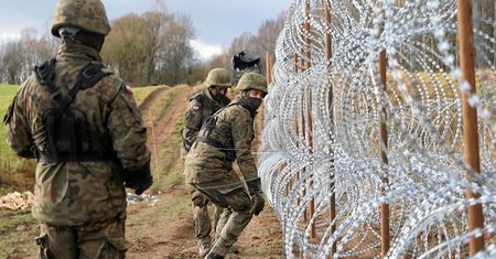 Wybudowano ponad 100 km tymczasowej zapory na granicy z Rosją