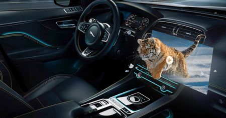 Jaguar Land Rover pracuje nad wyświetlaczami 3D w kabinie. Dla bezpieczeństwa i rozrywki