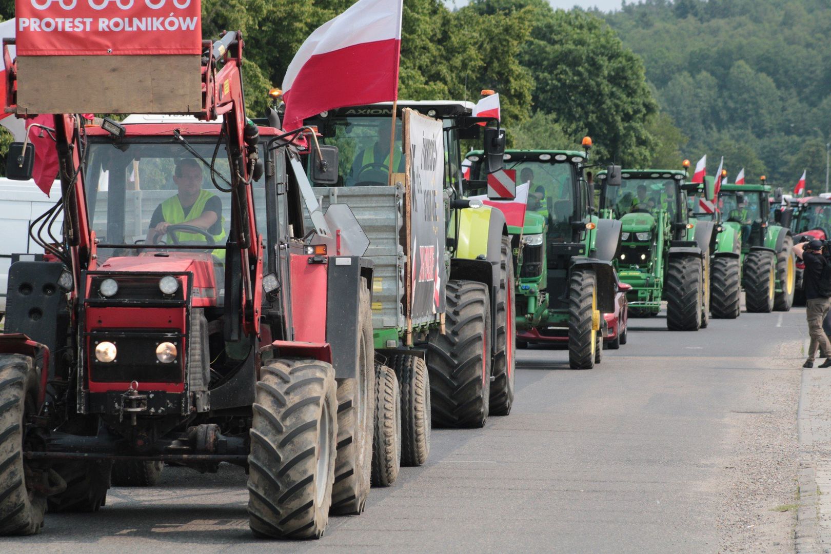 PROTEST ROLNIKOW W KOSZALINIE