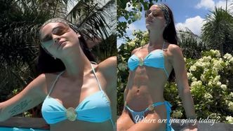 Honorata Skarbek w bikini wyłania się z basenu, prezentując wysportowaną sylwetkę. Fani komplementują: "Piękna syrena"