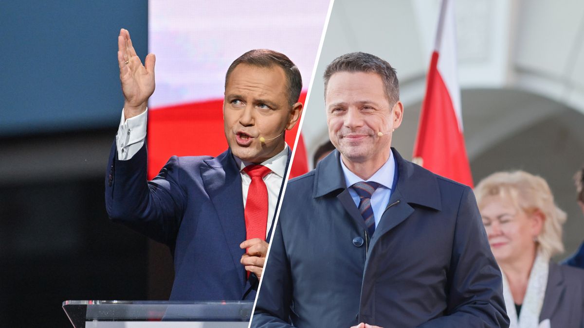 Karol Nawrocki i Rafał Trzaskowski