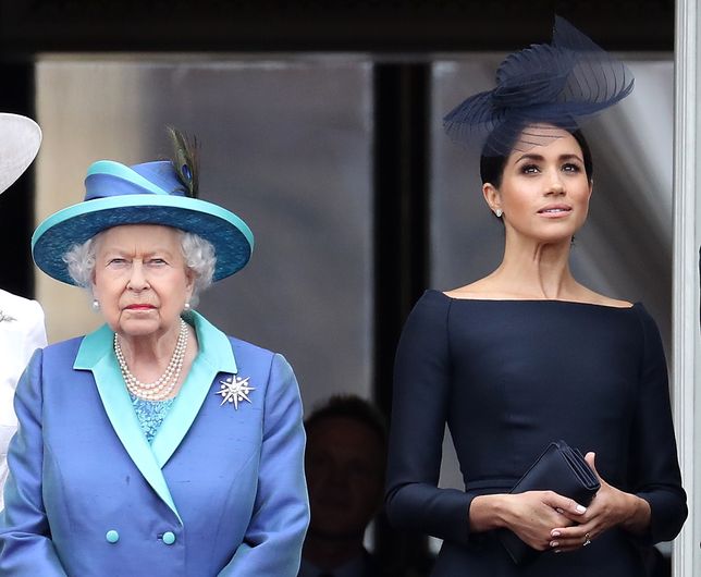 Królowa Elżbieta II w towarzystwie Meghan Markle. 