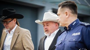 Opatów: Szeryf z Teksasu odwiedził policjantów. Rozmawiali o bezpieczeństwie i przestępczości