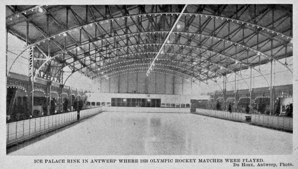 Hokej na lodzie, igrzyska olimpijskie 1920: arena zmagań fot. domena publiczna