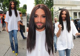 Conchita Wurst w (prawie) męskim stroju! (ZDJĘCIA)