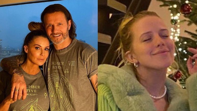 Małgorzata Rozenek i Radosław Majdan pozują w koszulkach Veclaim