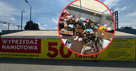 Biedronka zawiesza wyprzedaż po interwencji WP. Namiot wyglądał jak śmietnik