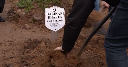 Pogrzeb w Bohonikach. Muzułmanie pochowali nienarodzone dziecko syryjskich migrantów