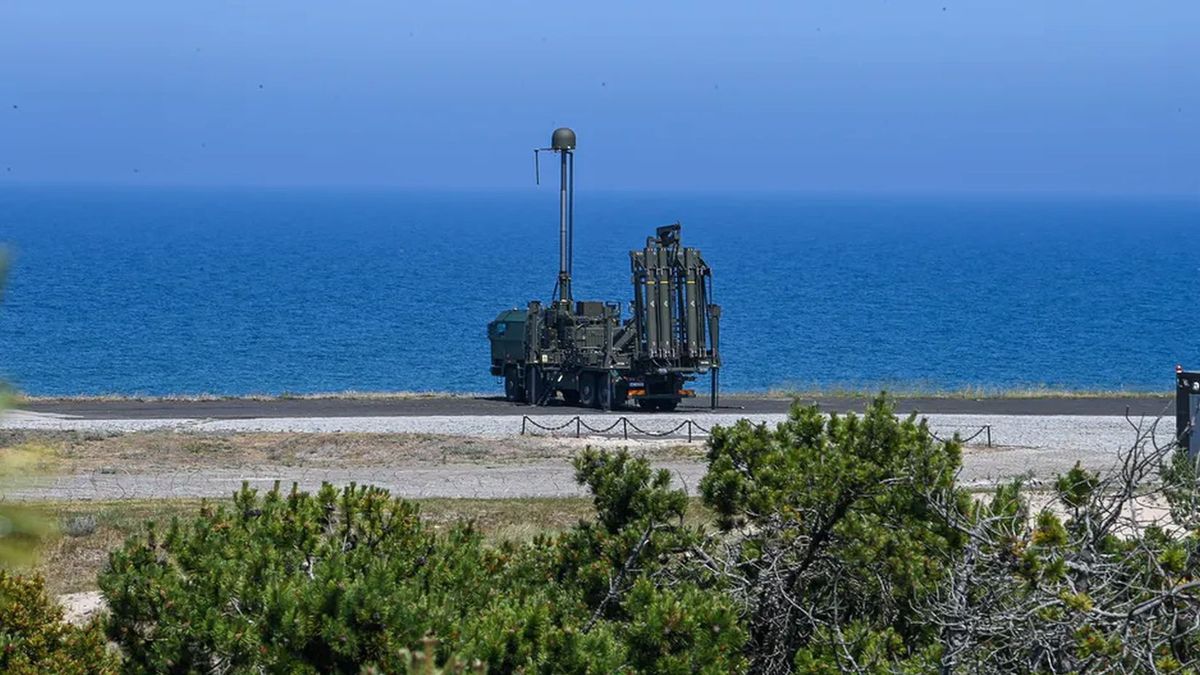 "Mała Narew" podczas ćwiczeń na poligonie w Ustce