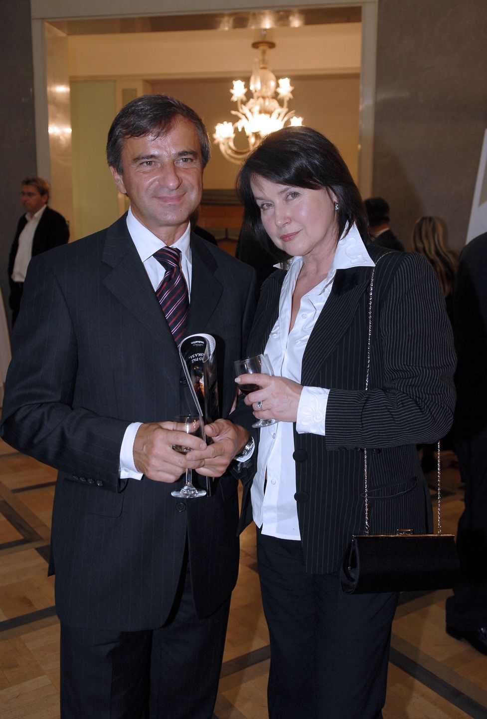 Elżbieta Jaworowicz z mężem, 2006 r.