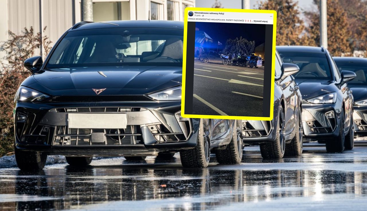 Policyjna Cupra rozbita. Pięć osób w szpitalu