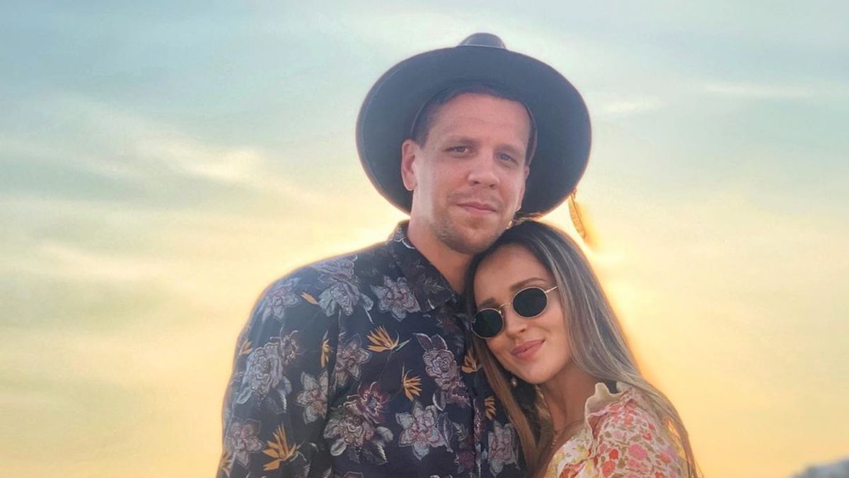 Na zdjęciu Wojciech Szczęsny i Marina Łuczenko