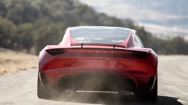 Tesla Roadster 2 tył