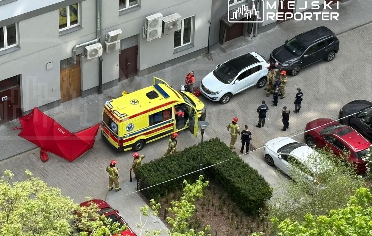 Tragedia w stolicy. Kobieta myła okna, poślizgnęła się i zginęła na miejscu