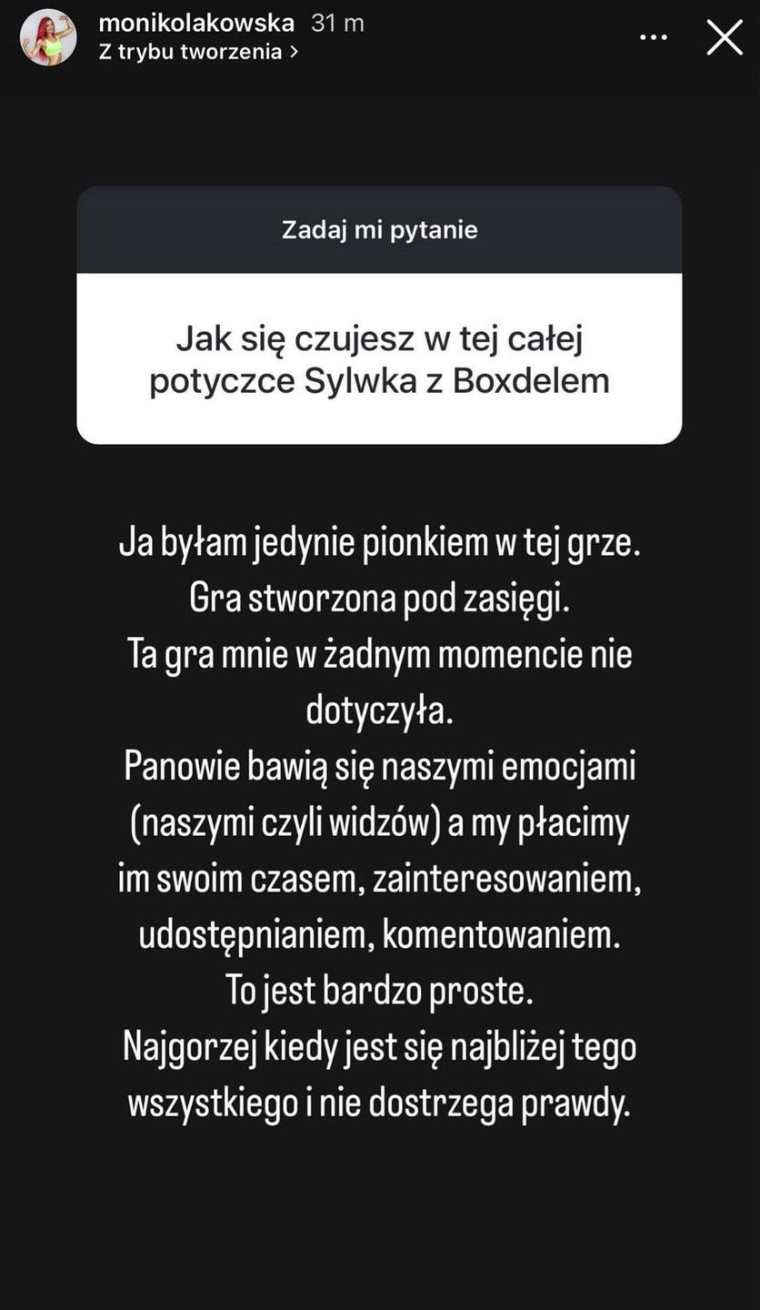 Kołakowska potwierdza rozstanie z Wardęga. Wspomina o Boxdelu