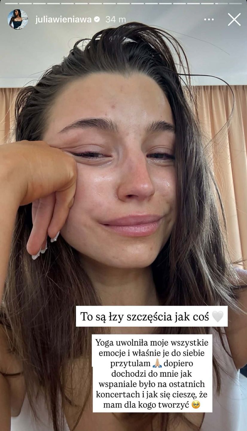 Julia Wieniawa pokazała się zapłakana