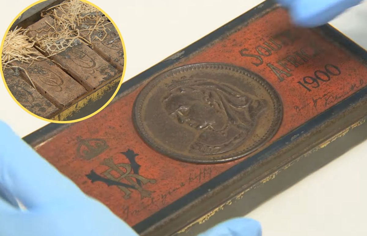 Pudełko 121-letnich czekoladek znalezionych w archiwum australijskiego poety 