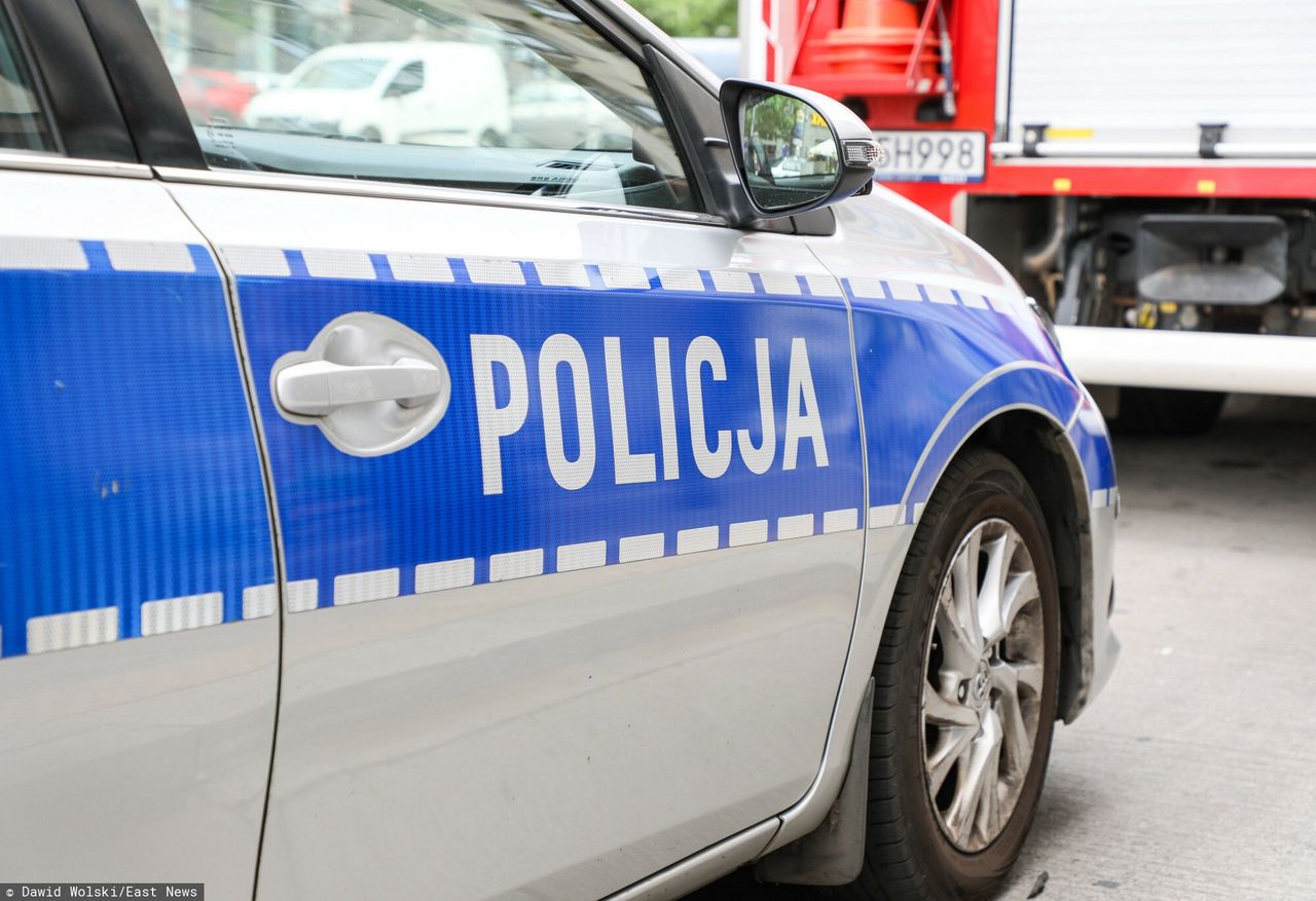 Na miejsce wypadku przyjechały policja, straż pożarna i pogotowie