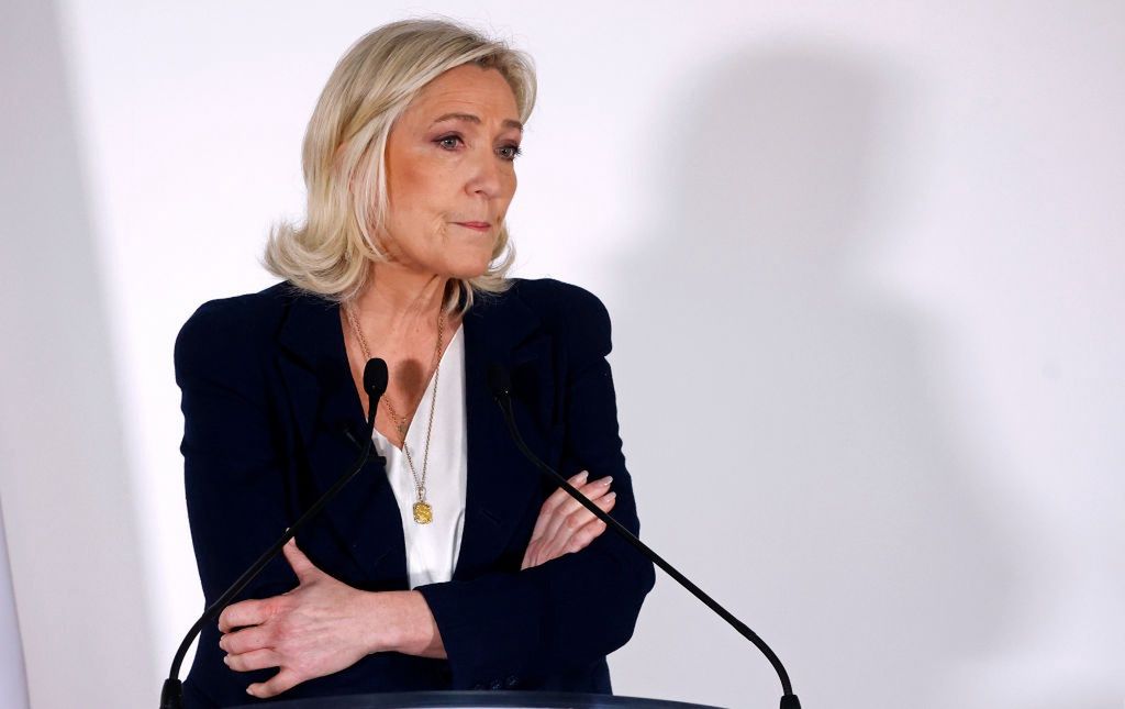 Marine Le Pen, Head Of French Far-Right Political Party Rassemblement National Greets The Press
Chesnot