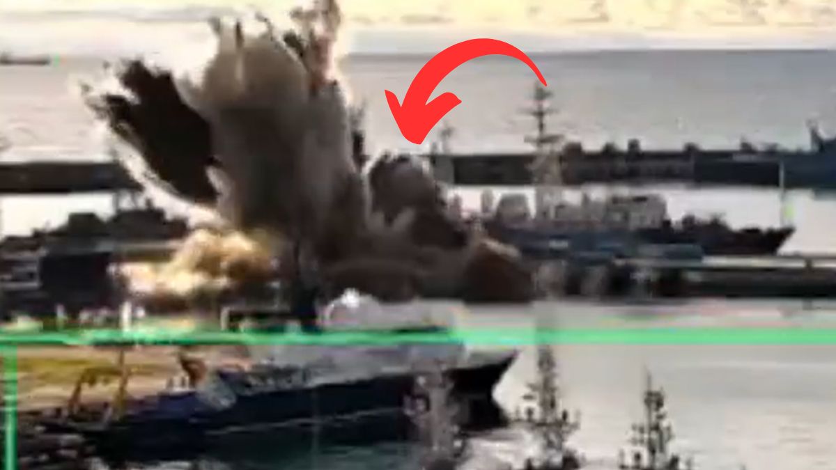 Rosyjski okręt podwodny został trafiony przez ukraińskie drony  