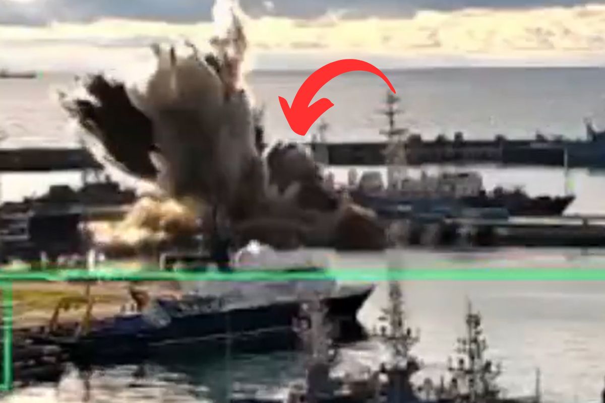 Ukraińskie drony w akcji. Rosyjski okręt podwodny nie miał szans