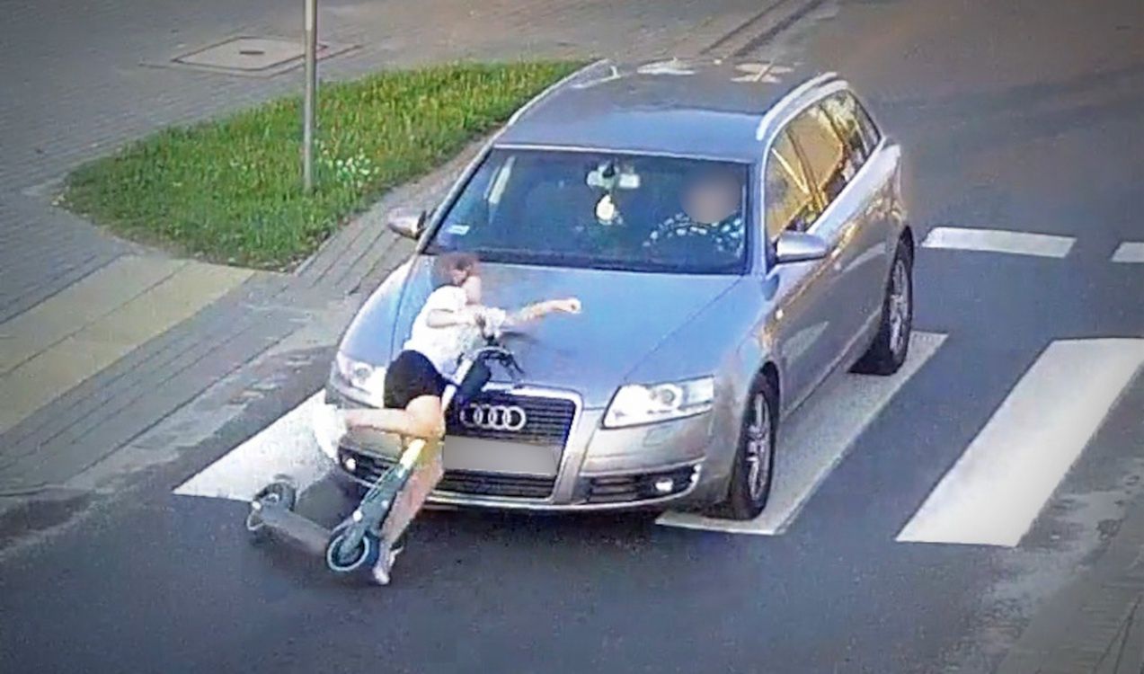 Potrącenie dziecka na hulajnodze