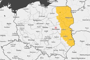 IMGW ostrzega. Niebezpieczne zjawisko da o sobie znać na wschodzie kraju