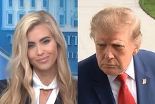Katie Zacharia i Donald Trump, fot. kadr z YT