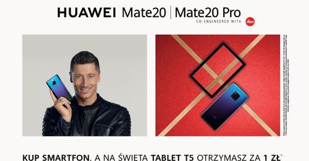 Huawei MediaPad T5 za złotówkę przy zakupie wybranych smartfonów