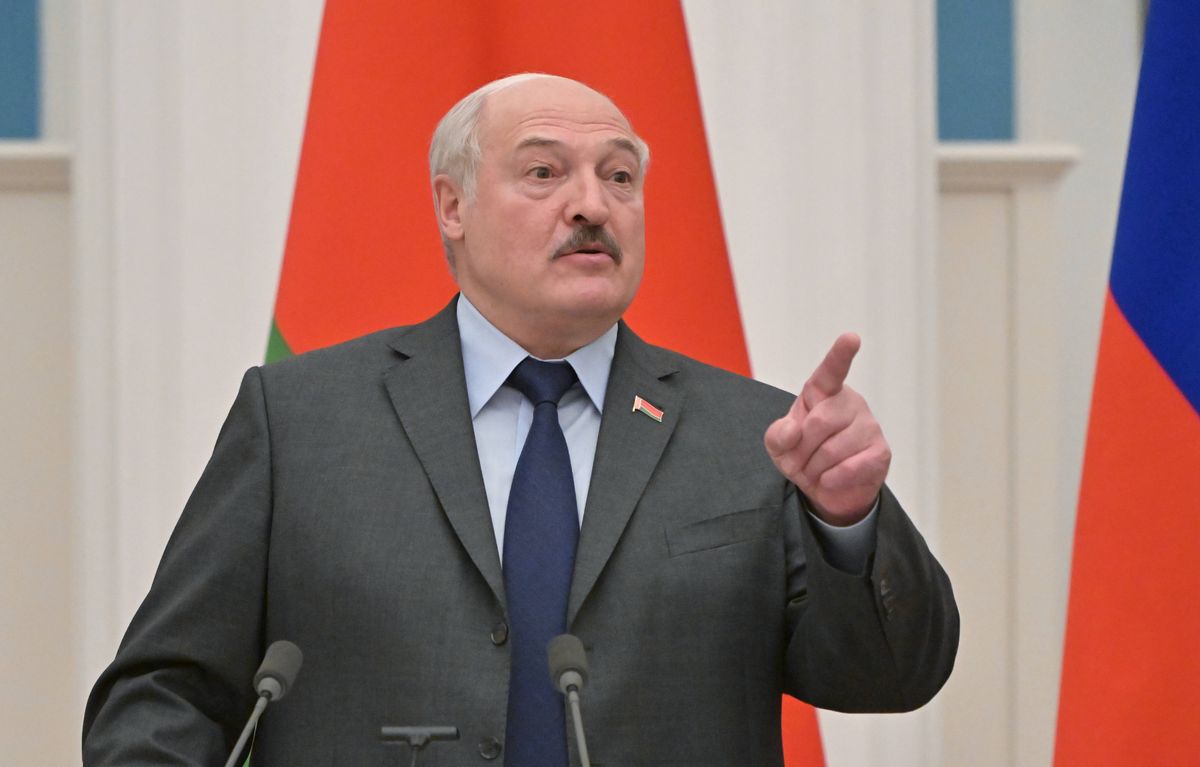 Na zdjęciu dyktator Białorusi Łukaszenka 