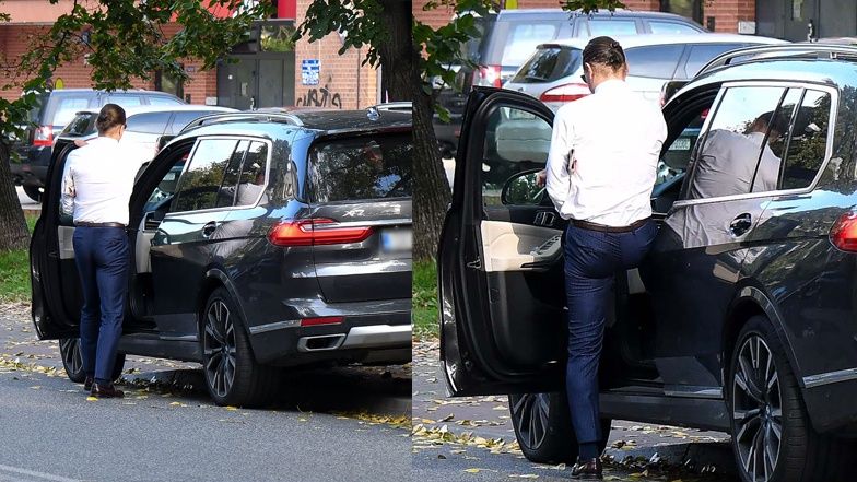 Radosław Majdan parkuje na zakazie 