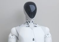 SHANGHAI, CHINA - APRIL 23, 2025 - XPeng's AI humanoid robot "IRON" at the Shanghai Auto Show in Shanghai, China on April 23, 2025. (Photo credit should read CFOTO/Future Publishing via Getty Images)