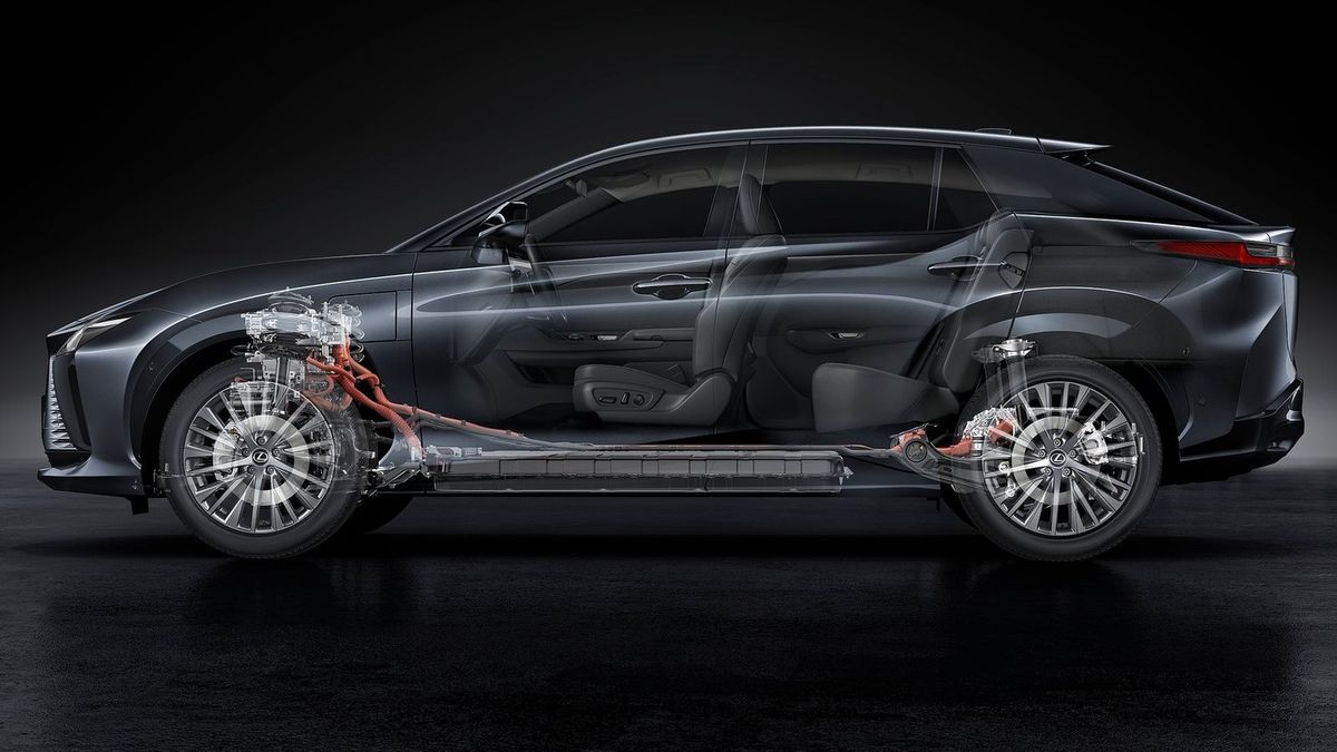 Lexus RZ 450e ma być pierwszym elektrykiem, który dostanie nowy układ napędowy DIRECT4