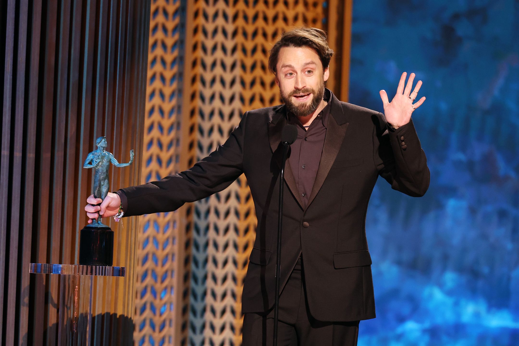 31st Annual Screen Actors Guild Awards - Show
LOS ANGELES, CALIFORNIA - FEBRUARY 23: Kieran Culkin accepts the Outstanding Performance by a Male Actor in a Supporting Role award for "A Real Pain" onstage during the 31st Annual Screen Actors Guild Awards at Shrine Auditorium and Expo Hall on February 23, 2025 in Los Angeles, California. (Photo by Matt Winkelmeyer/Getty Images)
Matt Winkelmeyer
bestof, topix