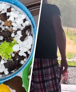 Burze dały o sobie znać w części Polski. Majówka z gradem na nagraniach