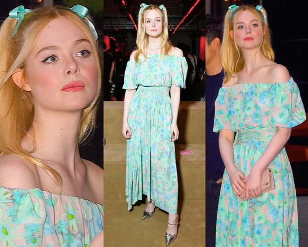 Elle Fanning lansuje modę na infantylne stylizacje od Prady